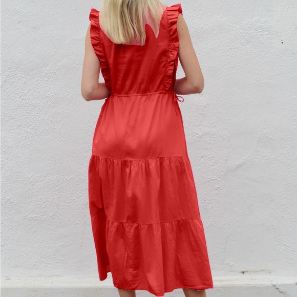 Stark X Le' Vi Dress Size Small in Red - Picture 3 of 7
